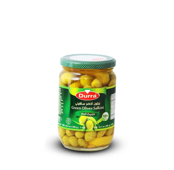 GREEN OLIVES (SALKINI) 650g